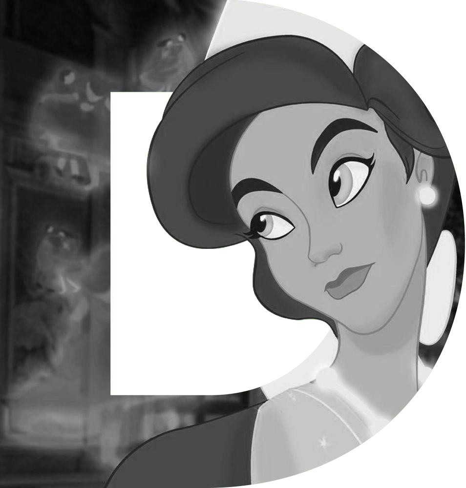 An illustration of Anya, from the animated film, Anastasia