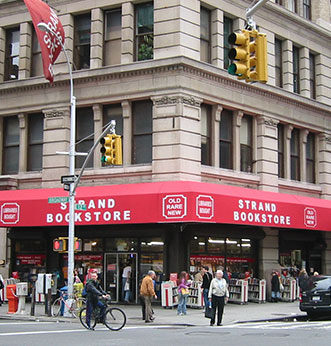 an image of the Strang Book Store storefront